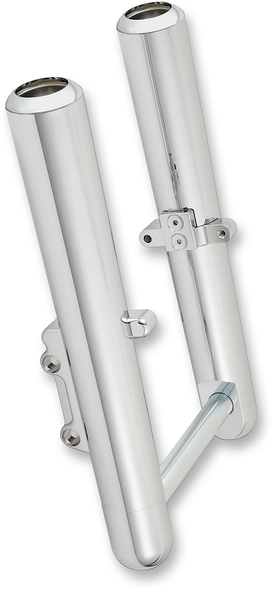 Arlen Ness Chrome Fork Hot Legs Deep Cut Single Disc for 2008-13 Harley Touring