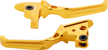 Arlen Ness Method Gold Lever Set fits 1996-2017 Harley Touring Softail Dyna XL