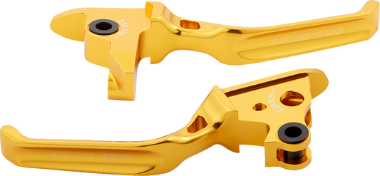 Arlen Ness Method Gold Lever Set fits 1996-2017 Harley Touring Softail Dyna XL