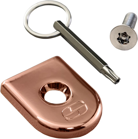 Saddlemen ATAB Rose Gold Motorcycle Security Seat Screw Kit for Harley Davidson