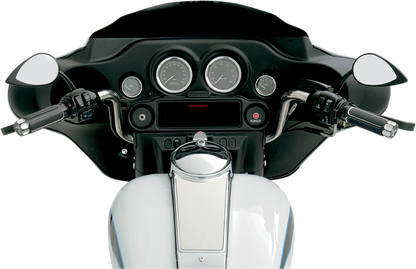 Drag Specialties Pair Motorcycle Matte Black Teardrop Mirror Set for Harley