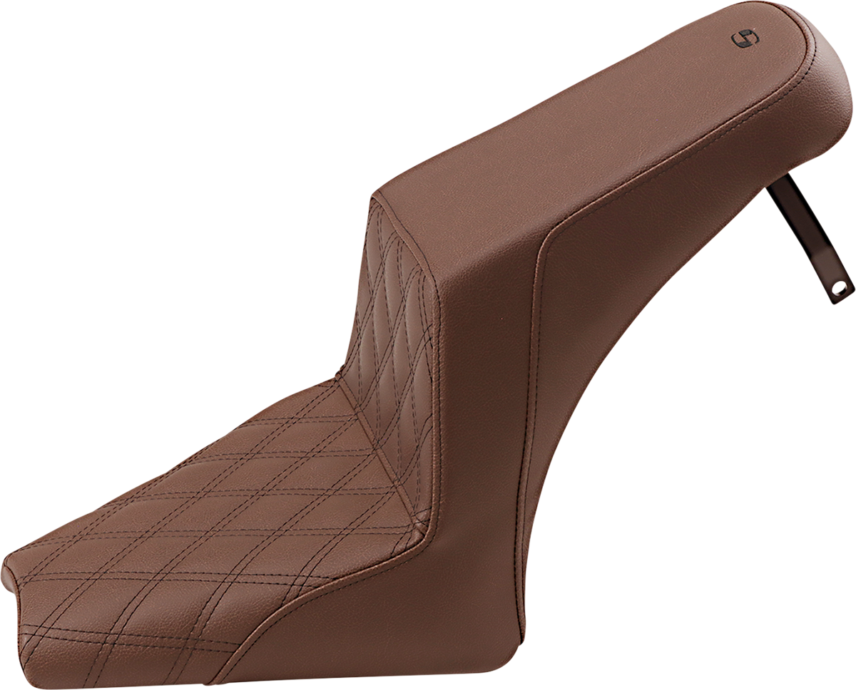 Saddlemen Brown Step Up Front Lattice Gel Seat for 2018-2023 Indian Scout Bobber