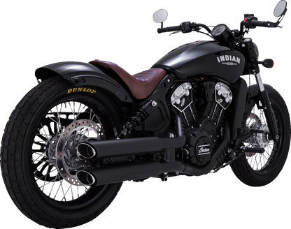 Vance & Hines Black Twin Slash Slip On Mufflers fits 2015-2022 Indian Scout
