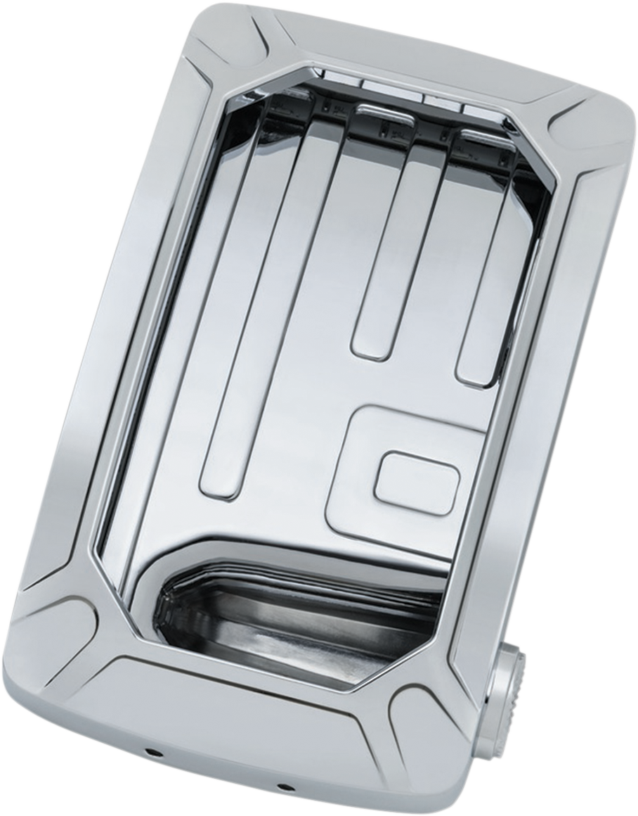 Kuryakyn 3191 Chrome Nova LED Vertical Side Mount Universal License Plate Holder