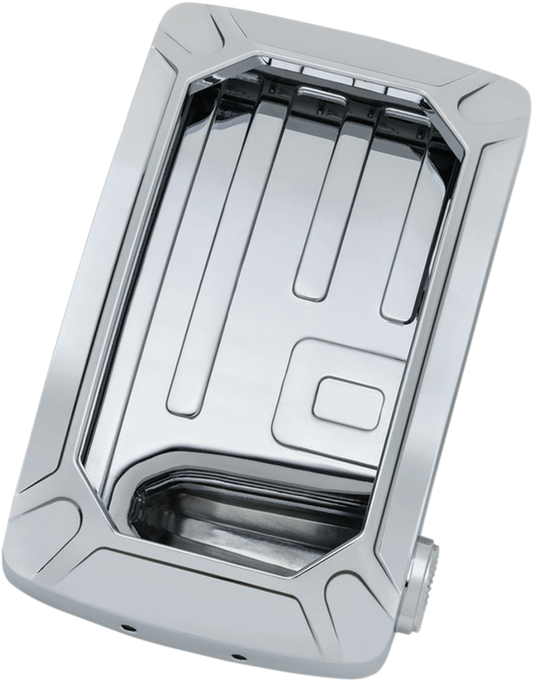 Kuryakyn 3191 Chrome Nova LED Vertical Side Mount Universal License Plate Holder
