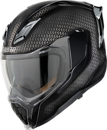 Icon Ultraflite Silver Carbon Full Face MIPS Unisex Adult Motorcycle Helmet