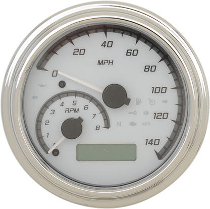 Dakota Digital Chrome White MVX Tank Mounted Speedometer 2011-21 Harley Softail