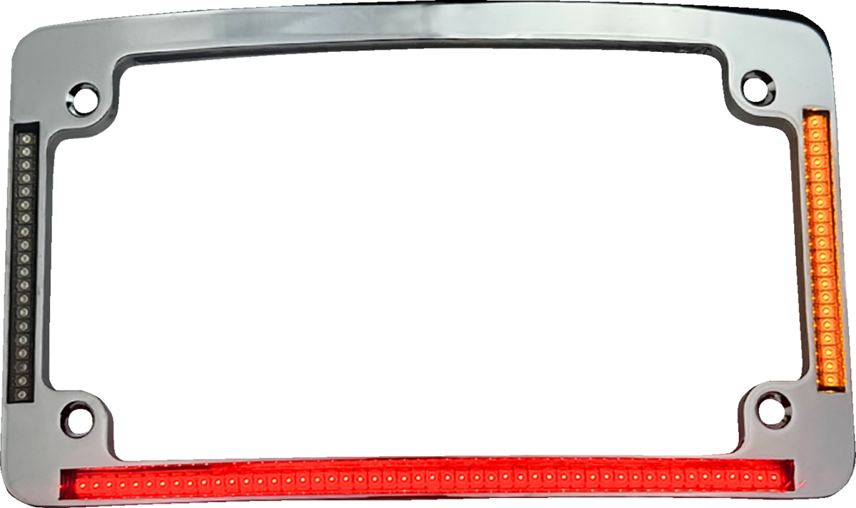 Custom Dynamics All-In-One Chrome License Plate Frame for 2026 Harley Touring