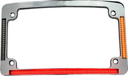 Custom Dynamics All-In-One Chrome License Plate Frame for 2026 Harley Touring