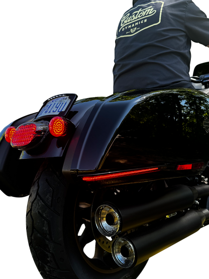 Custom Dynamics Smoke Lens LED Saddlebag Lights for 2018-2024 Harley Low Rider