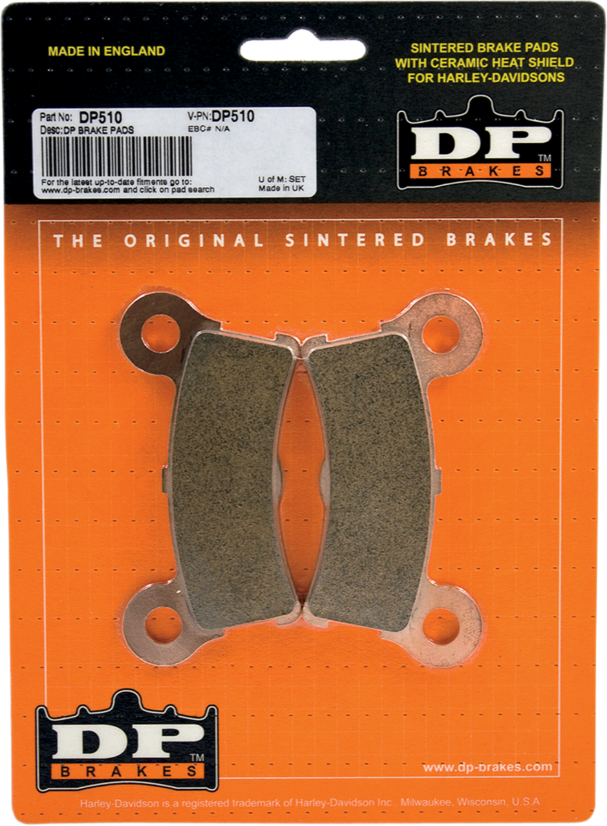 Dp Brakes Sintered Metal Rear Brake Pad Set for 2009-13 Harley FLHTCUTG Trike