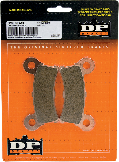 Dp Brakes Sintered Metal Rear Brake Pad Set for 2009-13 Harley FLHTCUTG Trike