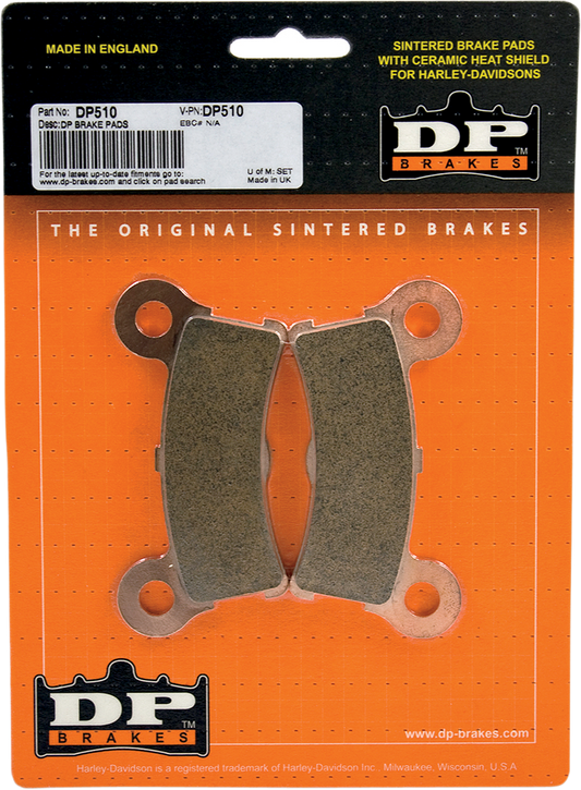 Dp Brakes Sintered Metal Rear Brake Pad Set for 2009-13 Harley FLHTCUTG Trike