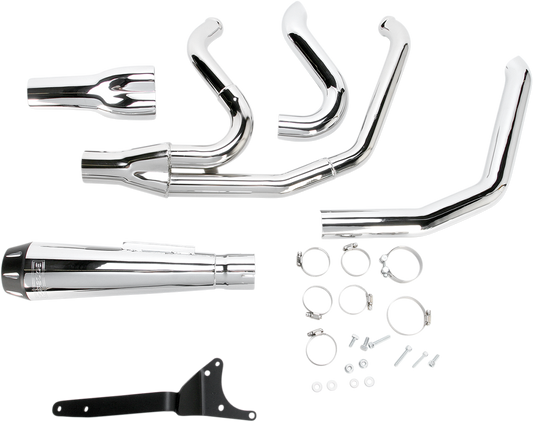 Bassani Road Rage 2-1 Chrome Motorcycle Exhaust 1987-00 Harley Davidson FXR FXRS