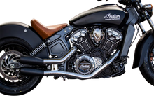 Trask Black Slip-On Motorcycle Mufflers for 2015-2022 Indian Scout Bobber Sixty