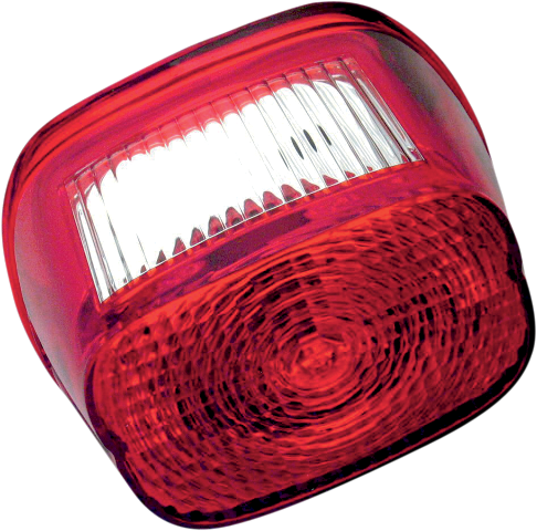 Drag Specialties Red Rectangular Taillight Lens 2003-2023 Harley Dyna Touring