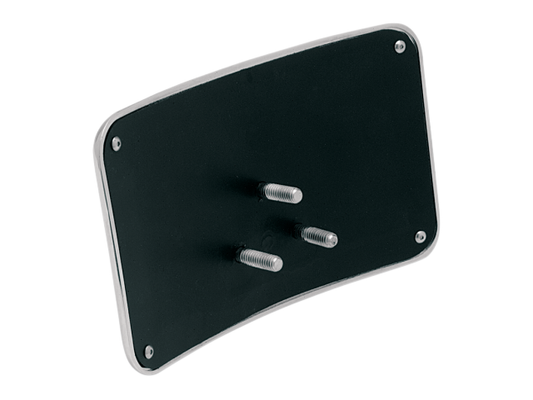 Drag Specialties Chrome 3 Hole Small Radius License Plate Frame for Harley