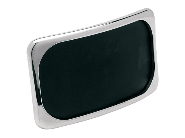 Drag Specialties Chrome 3 Hole Small Radius License Plate Frame for Harley