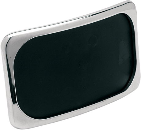Drag Specialties Chrome 3 Hole Small Radius License Plate Frame for Harley