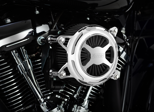 Vance & Hines VO2 X Chrome Air Filter Cleaner for 2017-2024 Harley Touring 72345