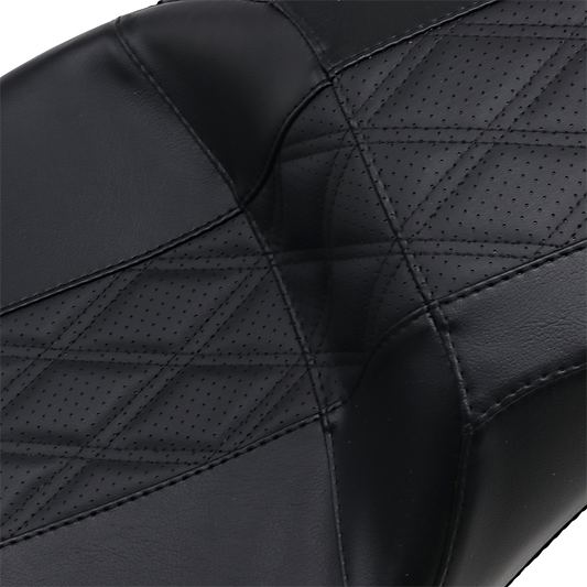 Le Pera Outcast GT Diamond Stitch Seat fits 2008-2024 Harley Touring LK-997GT2