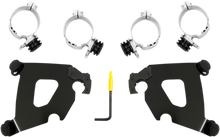 Memphis Shades Cafe Fairing Black Mount Kit for 2018-2020 Harley Softail FXLR