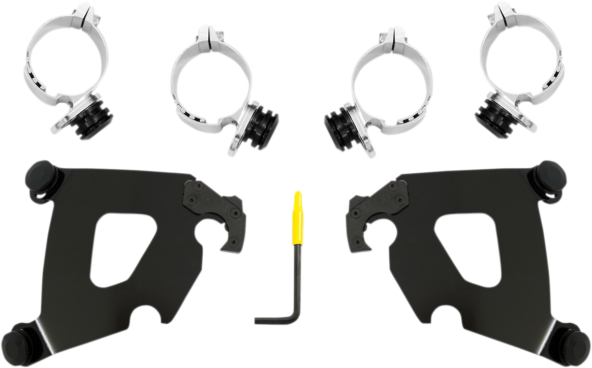 Memphis Shades Cafe Fairing & Black Mount Kit for 2018-2020 Harley Softail FXLR