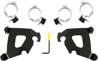 Memphis Shades Cafe Fairing & Black Mount Kit for 2018-2020 Harley Softail FXLR