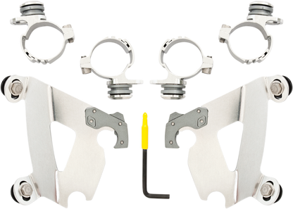 Memphis Shades Cafe Fairing & Polished Mount Kit 1996-2019 Harley Sportster XLC