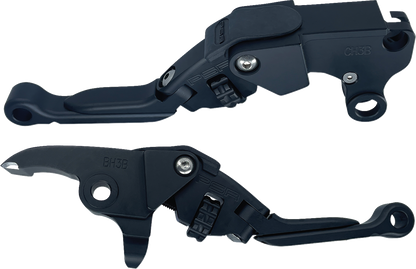 PSR Anthem Pro Black Adjustable Clutch Brake Lever Set 2023-2025 Harley Touring