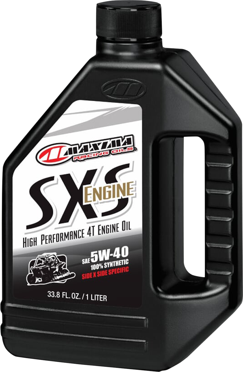 Maxima Single 1 Quart 5W-40 SXS Synthetic 4T Universal ATV UTV Engine Oil
