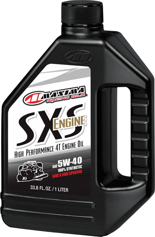 Maxima Single 1 Quart 5W-40 SXS Synthetic 4T Universal ATV UTV Engine Oil