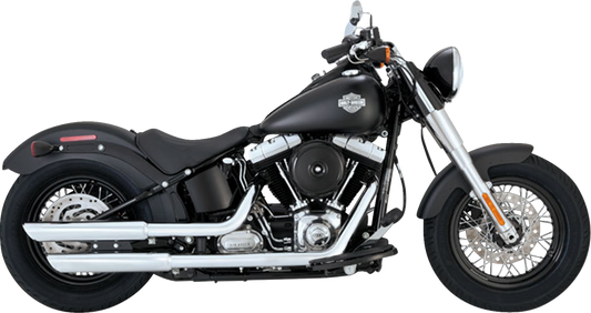 Vance & Hines Twin Slash 3" PCX Chrome Mufflers fits 2010-2017 Harley Softail