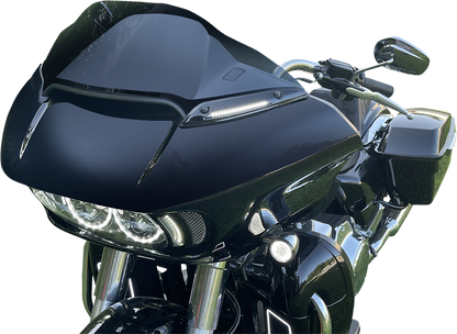 Custom Dynamics LED Windshield Turn Signal Trim Kit 2015-2024 Harley Road Glide