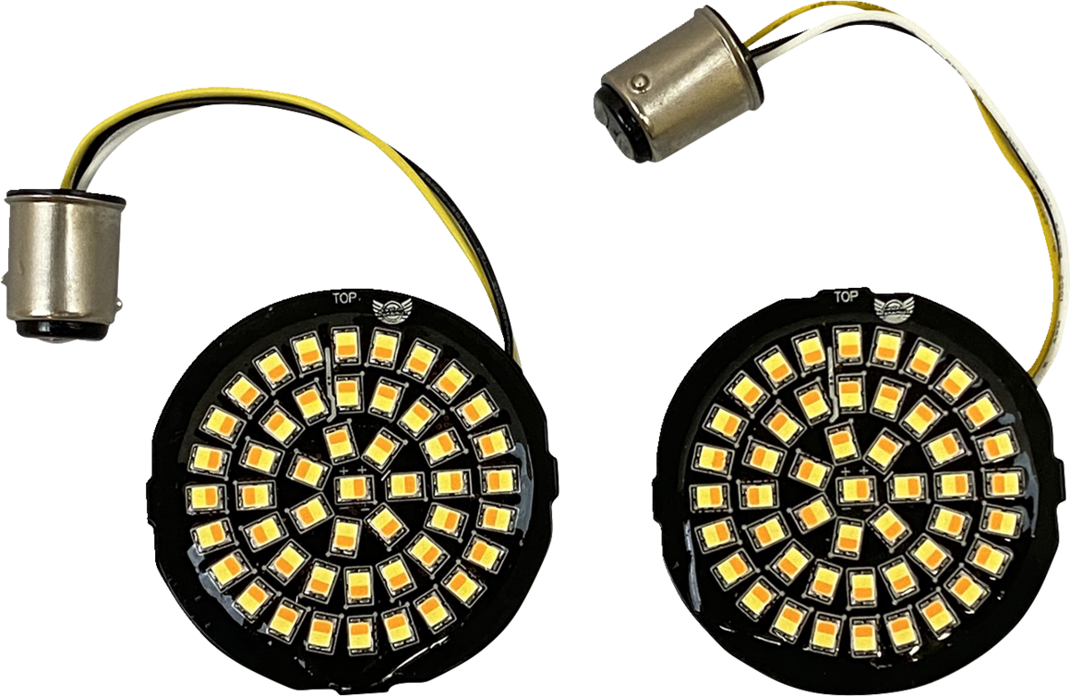 Custom Dynamics Genesis 4 LED Bullet 1157 Turn Signal Inserts for 2000-25 Harley