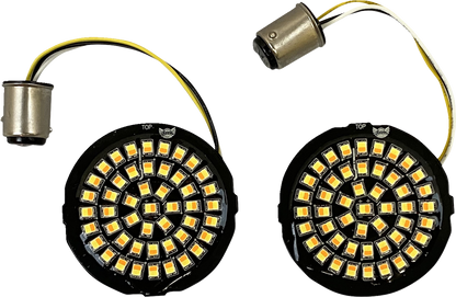 Custom Dynamics Genesis 4 LED Bullet 1157 Turn Signal Inserts for 2000-25 Harley