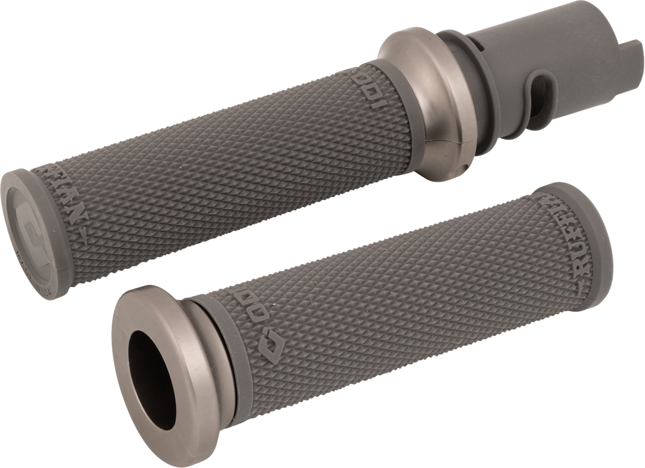 Odi Ruffian Lock-On Graphite Handlebar Grips 2023-2026 Harley Touring Softail