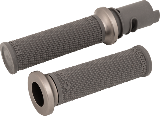 Odi Ruffian Lock-On Graphite Handlebar Grips 2023-2026 Harley Touring Softail