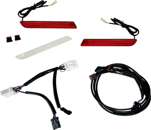Custom Dynamics Red LED Fender Reflector Light for 2009-2013 Harley Trike Models