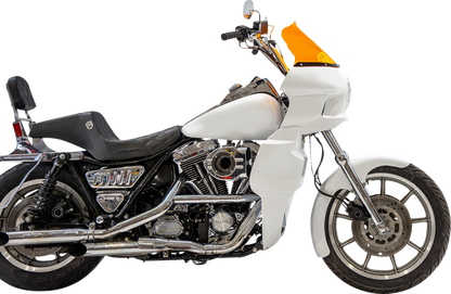 Klock Werks Kolor Flare 12.5" Orange Windshield fits Saddlemen S-RT Mini Fairing