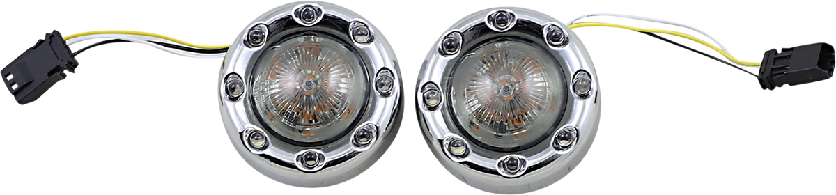 Custom Dynamics Probeam Chrome LED Front Turn Signals 2016-23 Harley CVO Touring