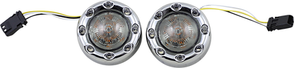 Custom Dynamics Probeam Chrome LED Front Turn Signals 2016-23 Harley CVO Touring