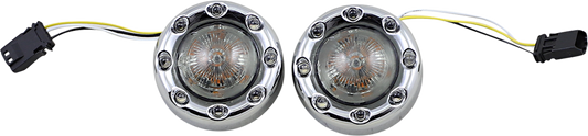 Custom Dynamics Probeam Chrome LED Front Turn Signals 2016-23 Harley CVO Touring