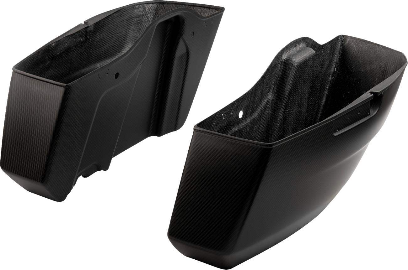 Slyfox Matte Carbon Fiber Saddlebag Bottoms 2023-2025 Harley Road Street Glide