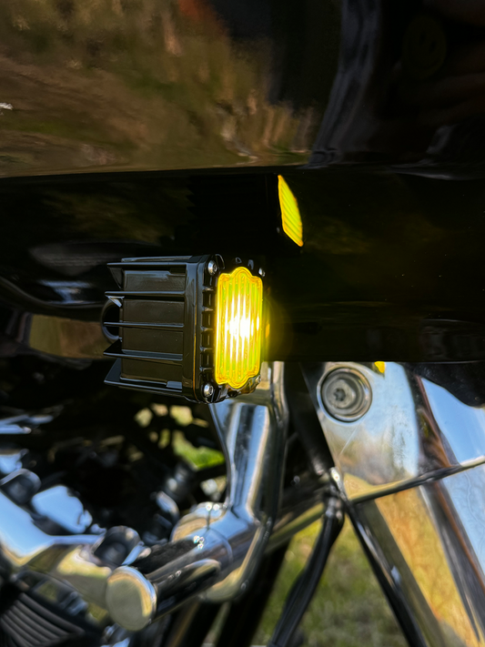 Custom Dynamics Shark Demon LED Turn Signals for 2015-2024 Harley Road Glide