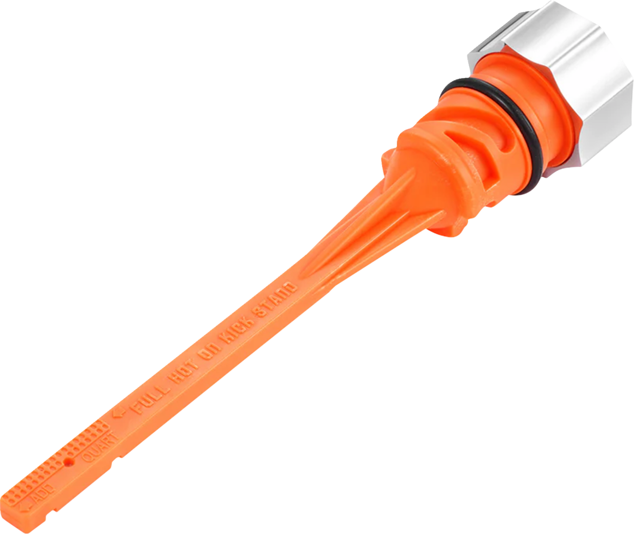 Figurati Silver Curved Magnetic Engine Oil Dipstick 2018-2025 Harley Softail M8