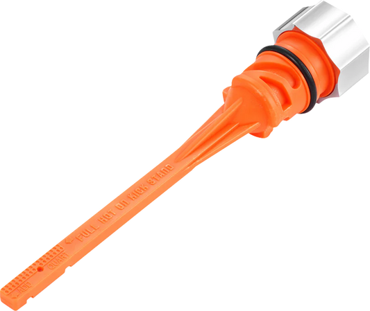 Figurati Silver Curved Magnetic Engine Oil Dipstick 2018-2025 Harley Softail M8