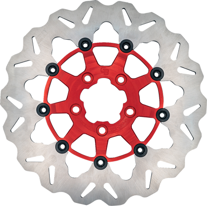 Galfer Wave Red Front Floating Brake Rotor for 08-18 Harley Touring Softail Dyna