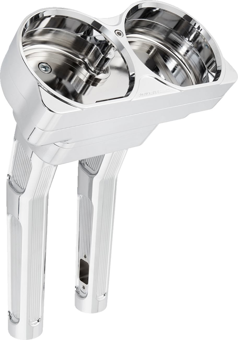 Arlen Ness Method 10" Chrome Kickback Handlebar Riser for 2015-2025 Road Glide