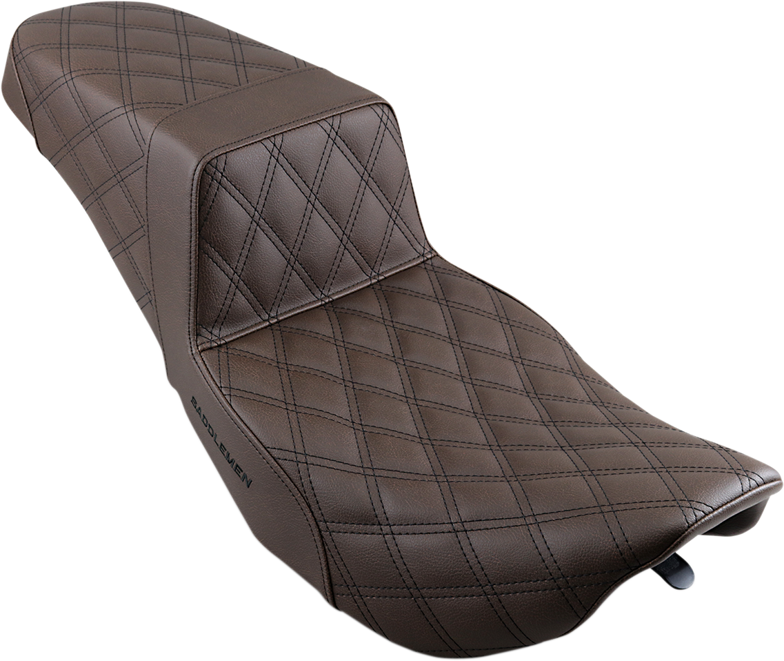Saddlemen Brown Step Up Gel Seat for 1997-2007 Harley Road King Street Glide